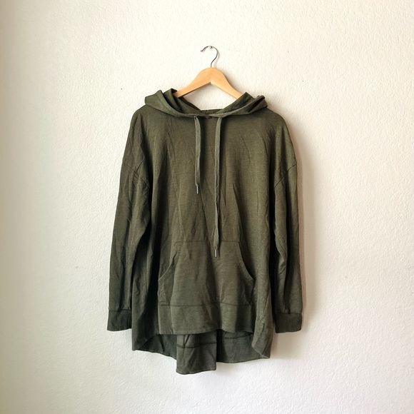 Z Supply 100% Cotton Chicago Hoodie Size Medium Olive Green - Picture 1 of 6